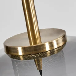 Suspension Verre Fumé-hofstein Suspension Verre 25 cm Koyoto Vieux laiton, 1 lumière