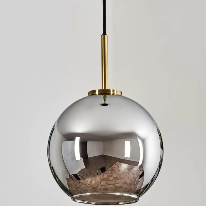 Suspension Verre Fumé-hofstein Suspension Verre 20 cm Koyoto Vieux laiton, 1 lumière