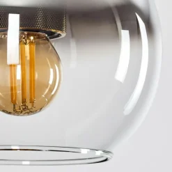 Suspension Verre Fumé-hofstein Suspension Verre 15 cm Koyoto Vieux laiton, 1 lumière