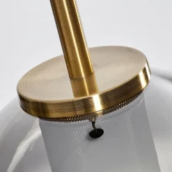 Suspension Verre Fumé-hofstein Suspension Verre 15 cm Koyoto Vieux laiton, 1 lumière