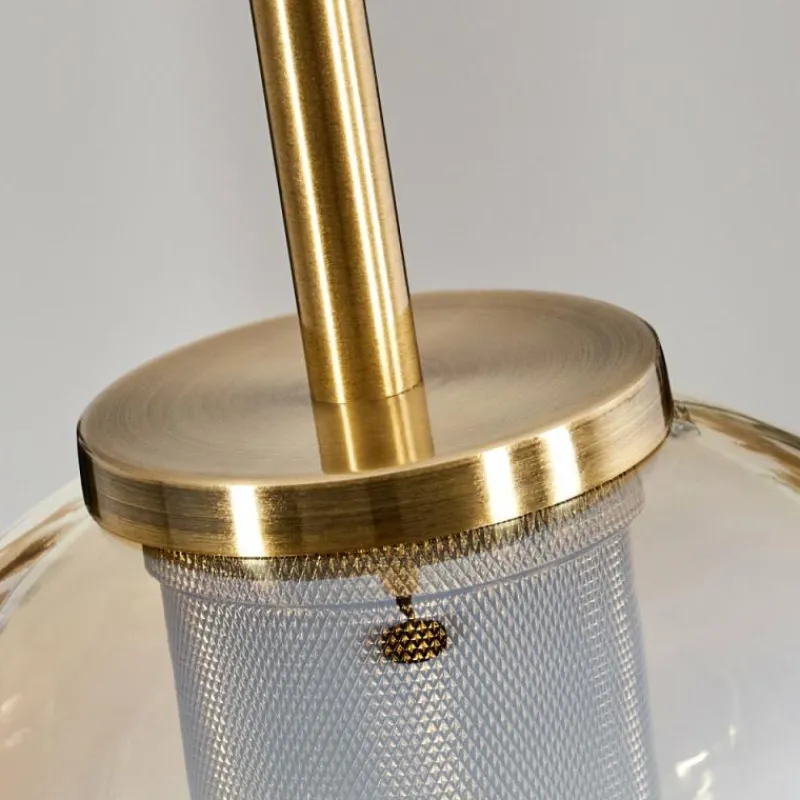 hofstein Suspension Verre 15 cm Koyoto Vieux laiton, 1 lumière