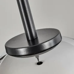 hofstein Suspension Verre 15 cm Koyoto Acier inoxydable, Noir, 1 lumière