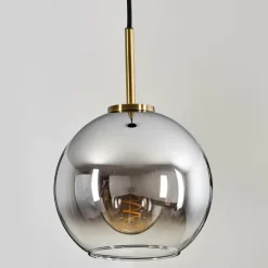 hofstein Suspension Verre 20 cm Koyoto Vieux laiton, 1 lumière