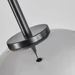 hofstein Suspension Verre 20 cm Koyoto Acier inoxydable, Noir, 1 lumière