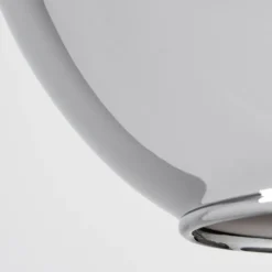 hofstein Suspension Verre 20 cm Koyoto Acier inoxydable, Noir, 1 lumière