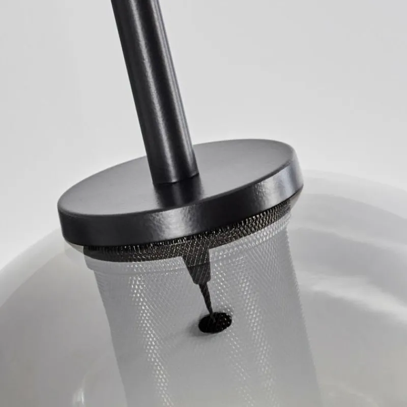 Suspension Verre Fumé-hofstein Suspension Verre 20 cm Koyoto Acier inoxydable, Noir, 1 lumière