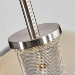 hofstein Suspension Verre 20 cm Koyoto Noir, Argenté, 1 lumière