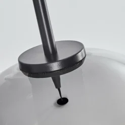 Suspension Verre Fumé-hofstein Suspension Verre 25 cm Koyoto Acier brossé, 1 lumière