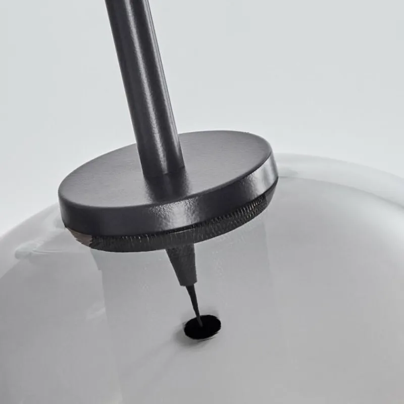 Suspension Verre Fumé-hofstein Suspension Verre 25 cm Koyoto Acier brossé, 1 lumière