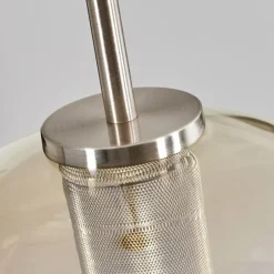 hofstein Suspension Verre 25 cm Koyoto Noir, Argenté, 1 lumière