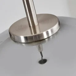 Suspension Verre Fumé-hofstein Suspension Verre 25 cm Koyoto Noir, Argenté, 1 lumière