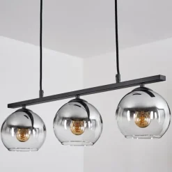 Suspension Verre Fumé-hofstein Suspension Verre 15 cm Koyoto Fumé, 3 lumières