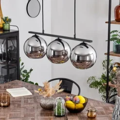 Suspension Verre Fumé-hofstein Suspension Verre 20 cm Koyoto Fumé, 3 lumières