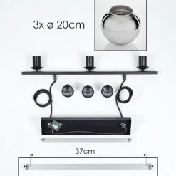 Suspension Verre Fumé-hofstein Suspension Verre 20 cm Koyoto Fumé, 3 lumières