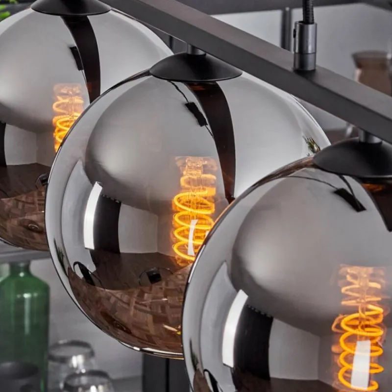 Suspension Verre Fumé-hofstein Suspension Verre 20 cm Koyoto Fumé, 3 lumières