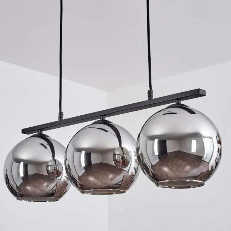 Suspension Verre Fumé-hofstein Suspension Verre 20 cm Koyoto Fumé, 3 lumières