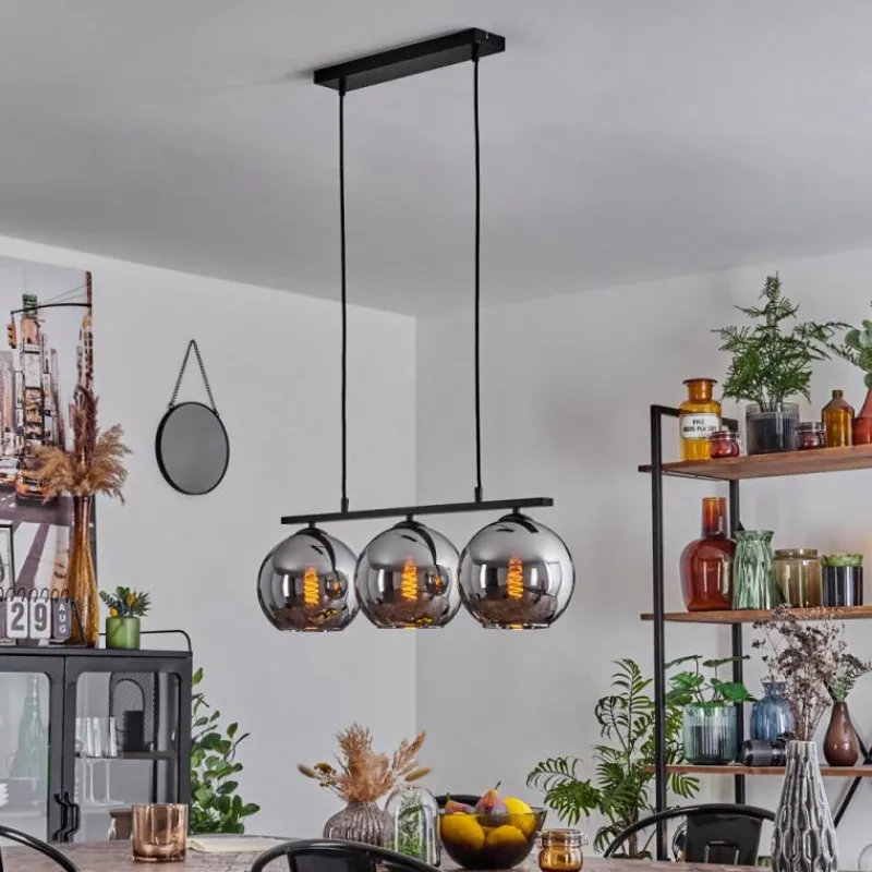 Suspension Verre Fumé-hofstein Suspension Verre 20 cm Koyoto Fumé, 3 lumières