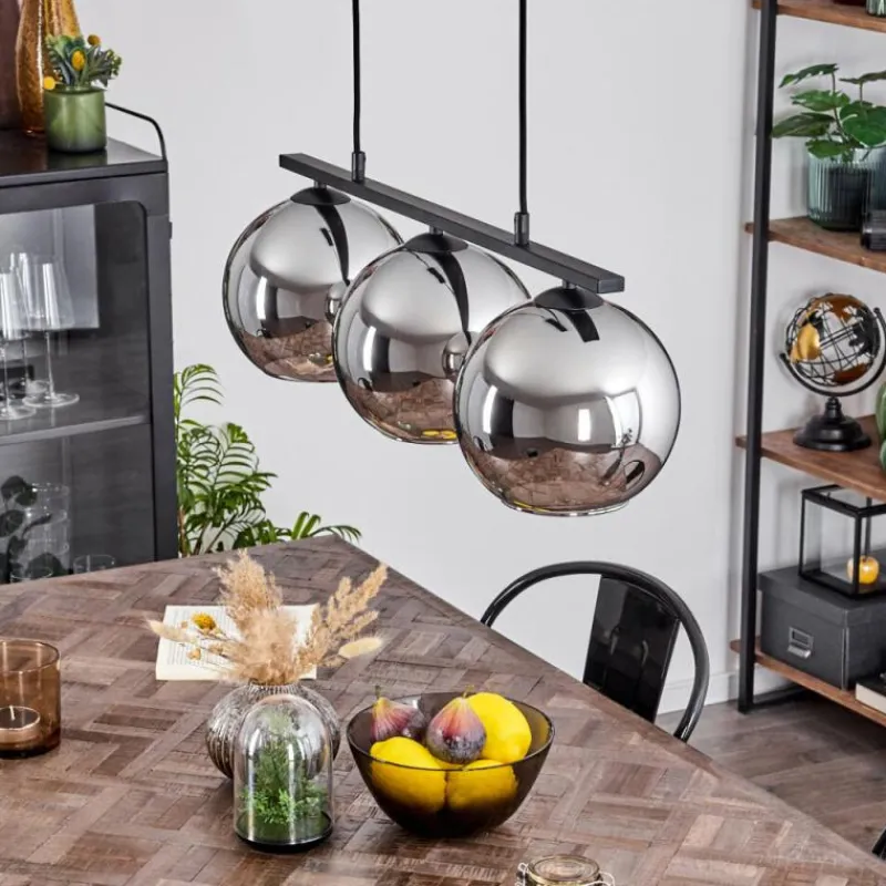 Suspension Verre Fumé-hofstein Suspension Verre 20 cm Koyoto Fumé, 3 lumières