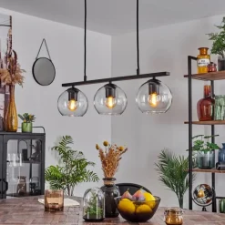 hofstein Suspension Verre 15 cm Koyoto Clair, 3 lumières