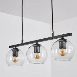 hofstein Suspension Verre 15 cm Koyoto Clair, 3 lumières