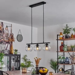 hofstein Suspension Verre 15 cm Koyoto Clair, 3 lumières