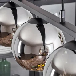 hofstein Suspension Verre 15 cm Koyoto Chrome, 3 lumières