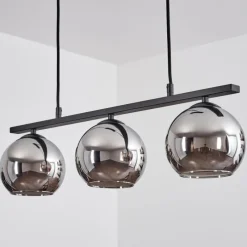 hofstein Suspension Verre 15 cm Koyoto Chrome, 3 lumières