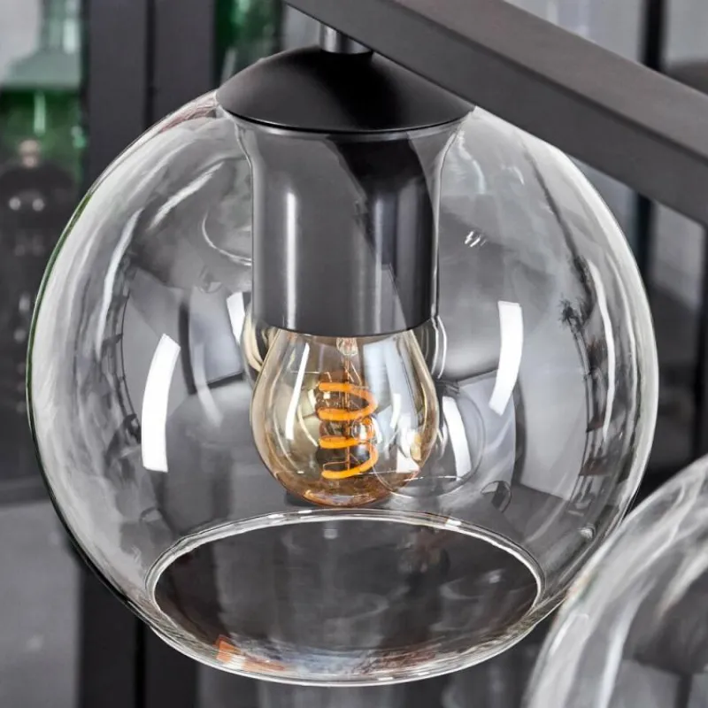 hofstein Suspension Verre 15 cm Koyoto Clair, 4 lumières