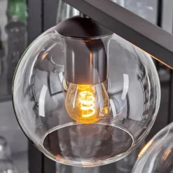 hofstein Suspension Verre 15 cm Koyoto Clair, 4 lumières