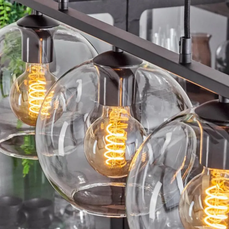 hofstein Suspension Verre 20 cm Koyoto Clair, 3 lumières