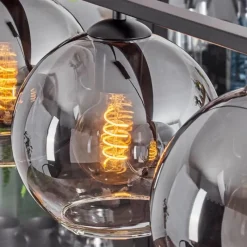 Suspension Verre Fumé-hofstein Suspension Verre 20 cm Koyoto Fumé, 4 lumières