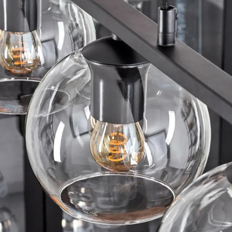 hofstein Suspension Verre 15 cm Koyoto Clair, 5 lumières