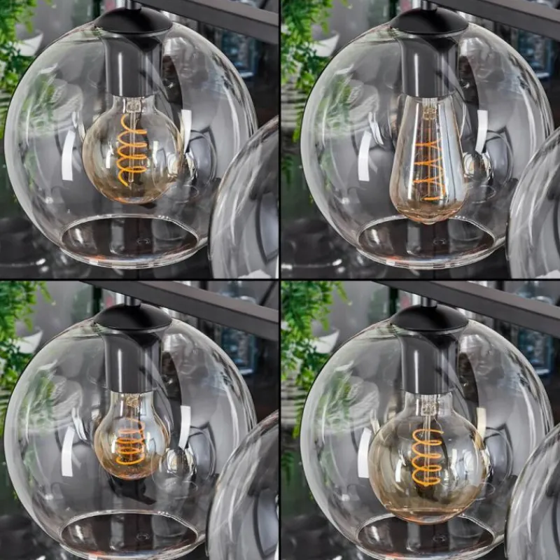 hofstein Suspension Verre 20 cm Koyoto Clair, 4 lumières