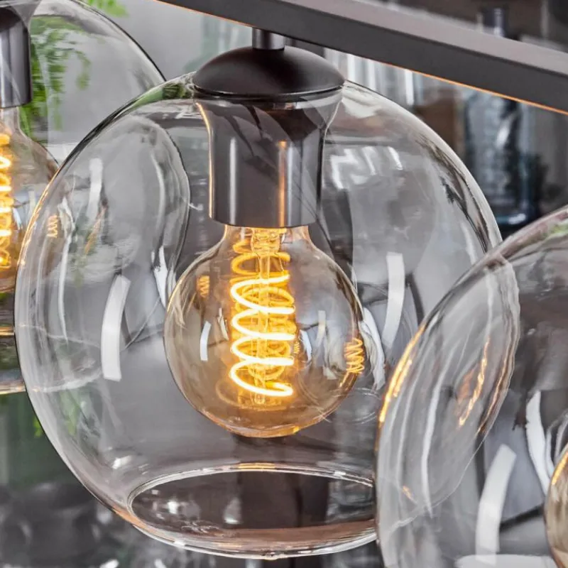 hofstein Suspension Verre 20 cm Koyoto Clair, 4 lumières