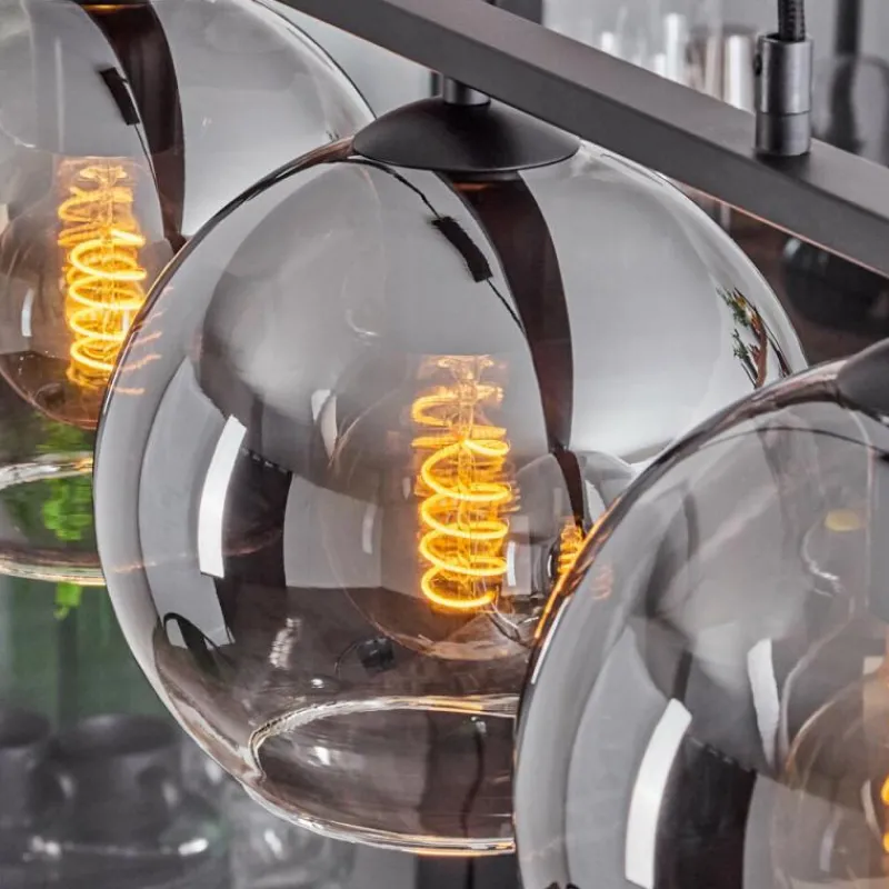 Suspension Verre Fumé-hofstein Suspension Verre 20 cm Koyoto Fumé, 3 lumières