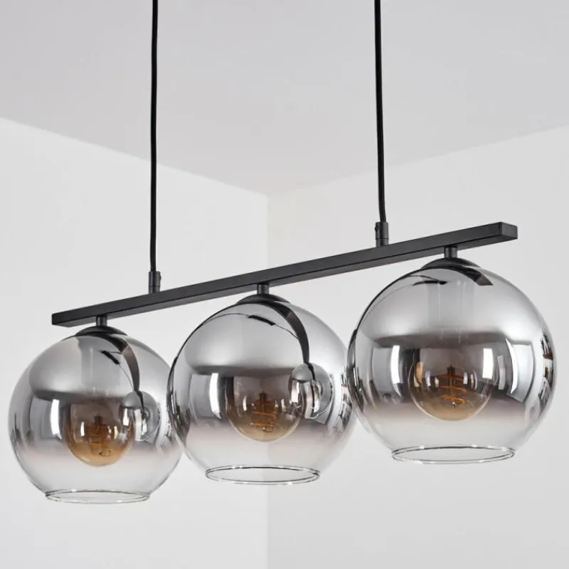 Suspension Verre Fumé-hofstein Suspension Verre 20 cm Koyoto Fumé, 3 lumières