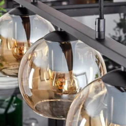 hofstein Suspension Verre 15 cm Koyoto Ambre, 3 lumières