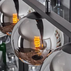 Suspension Verre Fumé-hofstein Suspension Verre 15 cm Koyoto Fumé, 5 lumières