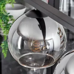 Suspension Verre Fumé-hofstein Suspension Verre 15 cm Koyoto Fumé, 4 lumières