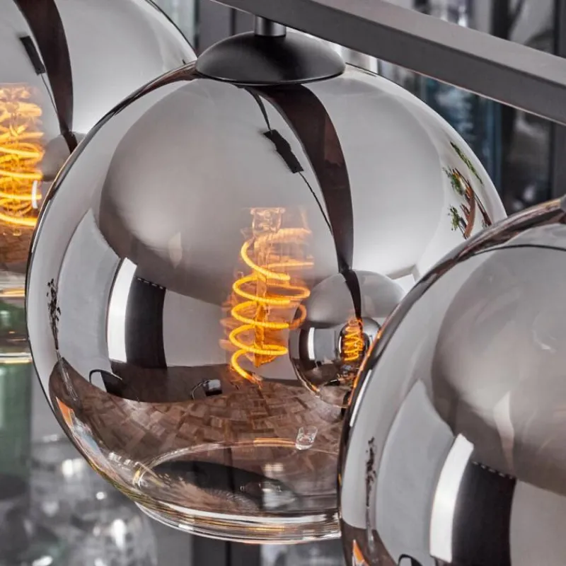 Suspension Verre Fumé-hofstein Suspension Verre 20 cm Koyoto Fumé, 4 lumières