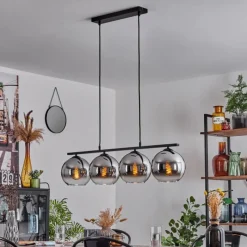 Suspension Verre Fumé-hofstein Suspension Verre 20 cm Koyoto Fumé, 4 lumières