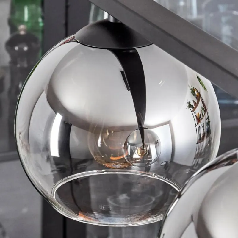 Suspension Verre Fumé-hofstein Suspension Verre 15 cm Koyoto Fumé, 4 lumières