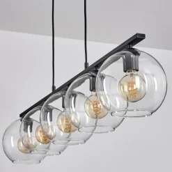 hofstein Suspension Verre 20 cm Koyoto Clair, 5 lumières