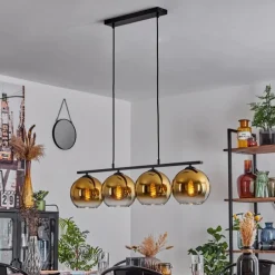 hofstein Suspension Verre 20 cm Koyoto Or, 4 lumières