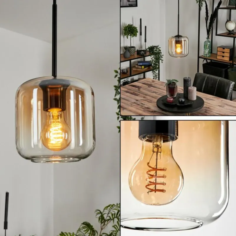 hofstein Suspension Verre 15 cm Lauden Ambre, Clair, 1 lumière