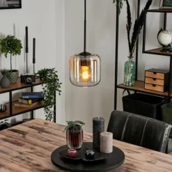 hofstein Suspension Verre 15 cm Lauden Ambre, Clair, 1 lumière