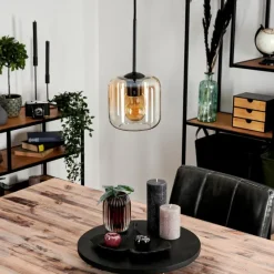 hofstein Suspension Verre 15 cm Lauden Ambre, Clair, 1 lumière