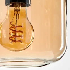 hofstein Suspension Verre 15 cm Lauden Ambre, 1 lumière