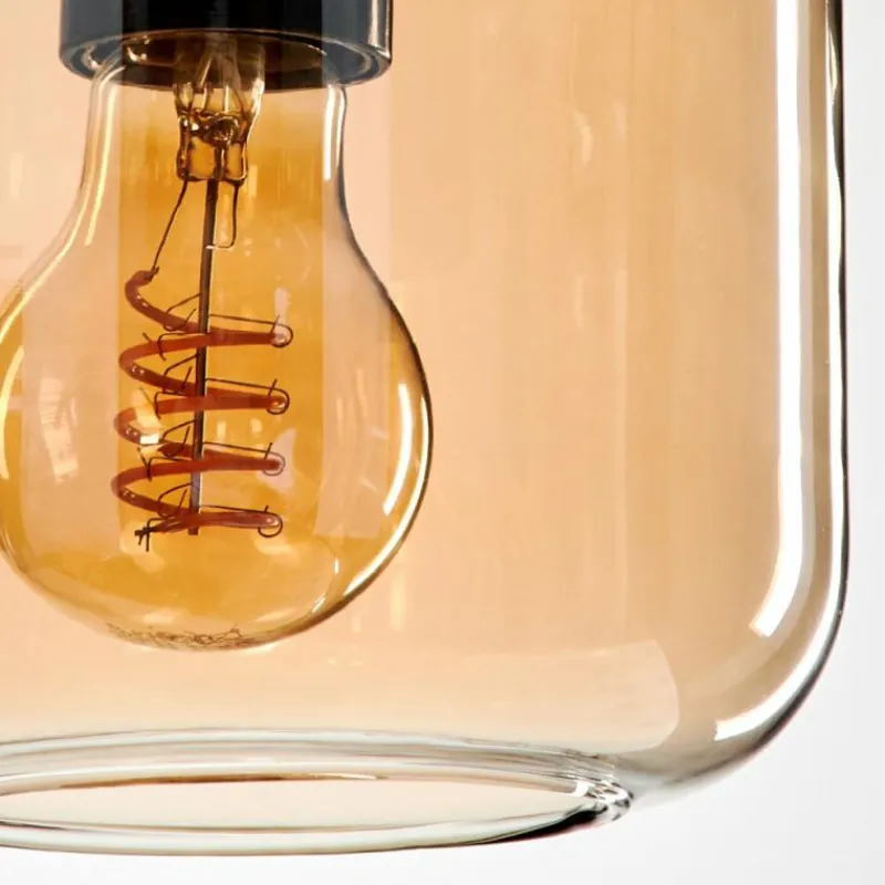 hofstein Suspension Verre 15 cm Lauden Ambre, 1 lumière