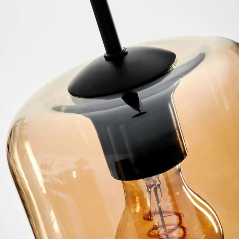 hofstein Suspension Verre 15 cm Lauden Ambre, 1 lumière